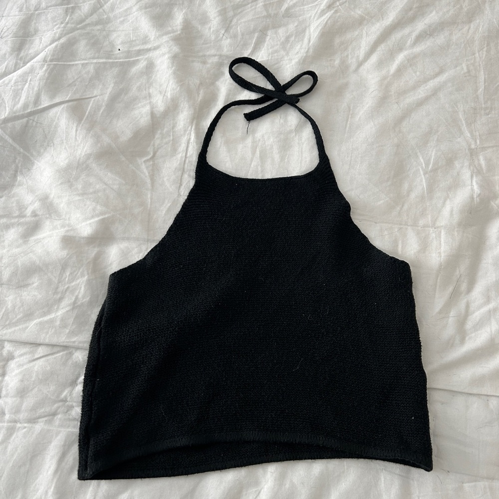 🤩 3 for $20 / Brandy Melville Knit Black Halter Top